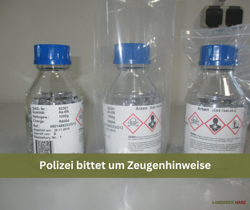 Einsatzkräfte , oben im Bild grüner Banner+++Update 18:00 Uhr Großschadenslage in Osterwieck aufgrund von Gefahrstoffen