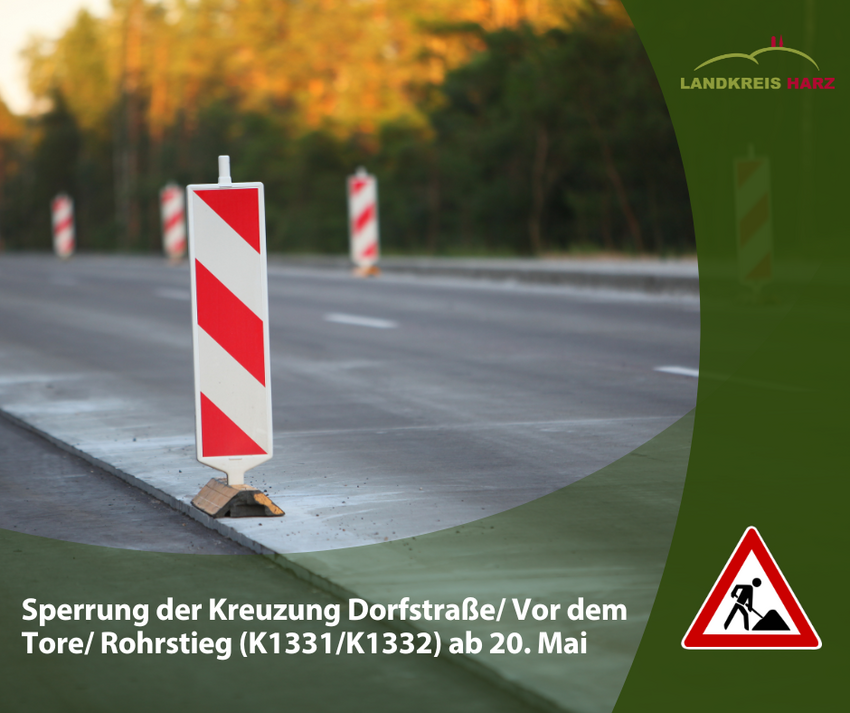 Symbolbild Straßensperrung Symbolbild Straßensperrung