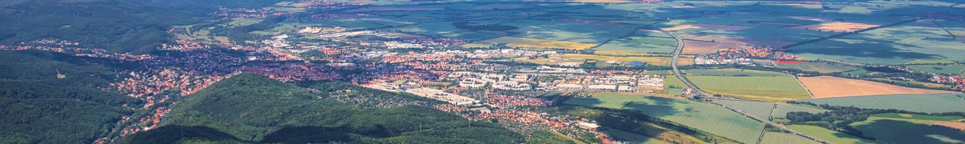 Luftaufnahme vom Landkreis Harz