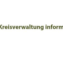 Schriftzug die Kreisverwaltung informiert