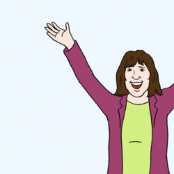 Das Bild zeigt eine glückliche Person