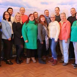 Gruppenfoto der Ehrenamtlichen.