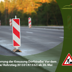Symbolbild Straßensperrung