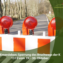 Sperrung der K1319 in Emersleben vorlage f r stra ensperrungen 1