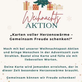 Weihnachtspost-Aktion „Karten voller Herzenswärme – Gemeinsam Freude schenken!“