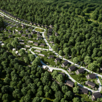 Visualisierung des Ferienresorts von Upland Parcs GmbH ©(c) Upland Parcs GmbH IMP VV 01 4K
