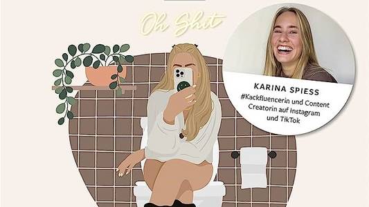 Titelbild Buch Scheißangst Titelbild zum Buch Scheißangst mit Foto der Autorin