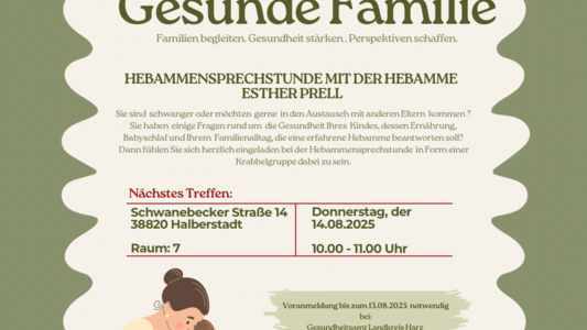 Flyer Hebammensprechstunde Flyer Hebammensprechstunde