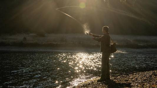 Angler Angler am Gewässer