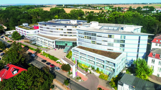 Luftaufnahme Harzklinikum Ditfurter Weg 24 in Quedlinburg