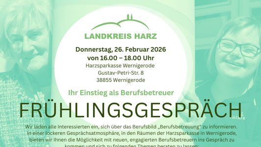 Symbolfoto Plakat Frühlingsgespräch der Betreuungsbehörde.