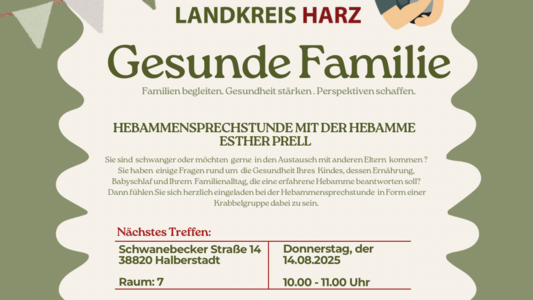 Flyer Hebammensprechstunde Flyer Hebammensprechstunde