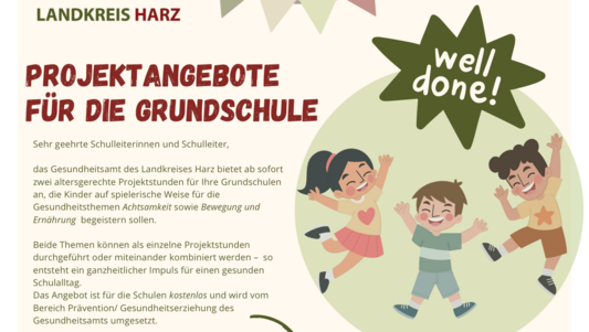Projektangebote für die Grundschule Projektangebote für die Grundschule