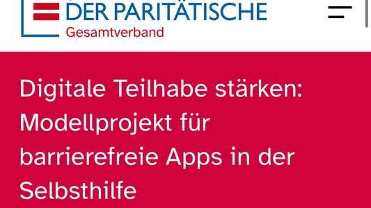 Digitale Teilhabe stärken: Modellprojekt für barrierefreie Apps in der Selbsthilfe.
