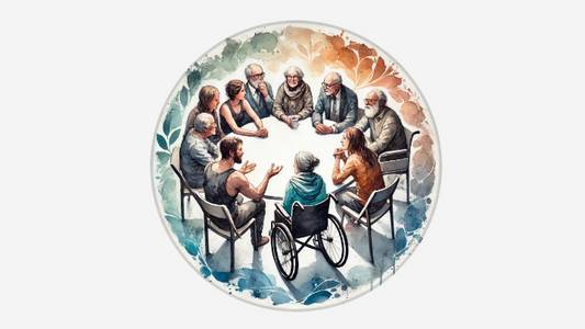 Logo für den WhatsApp Channel des Beirats für Senioren und Menschen mit Behinderungen im Landkreis Harz.